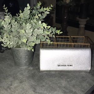 Genuine Silver Michael Kors wallet